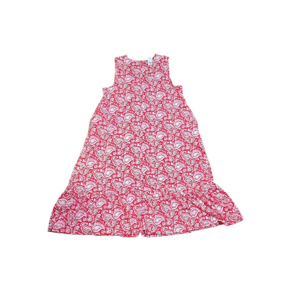 NWT Lane Bryant Paisley Sleeveless Swing Relaxed Fit Midi Tank Dress Size 22/24 - Picture 3 of 7